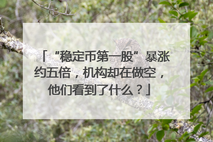 “稳定币第一股”暴涨约五倍，机构却在做空，他们看到了什么？