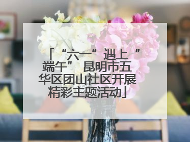“六一”遇上“端午” 昆明市五华区团山社区开展精彩主题活动