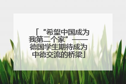 “希望中国成为我第二个家”——德国学生期待成为中德交流的桥梁