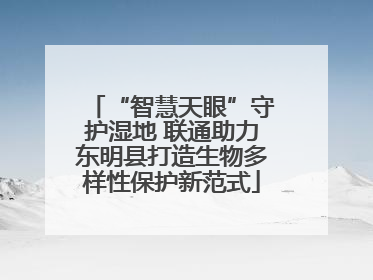 “智慧天眼”守护湿地 联通助力东明县打造生物多样性保护新范式