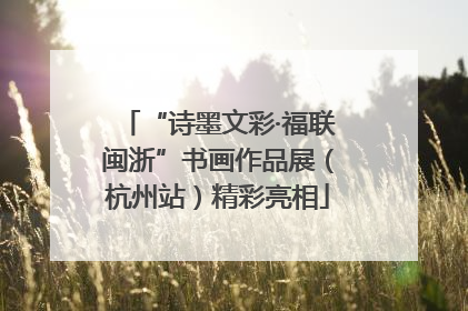 “诗墨文彩·福联闽浙”书画作品展（杭州站）精彩亮相