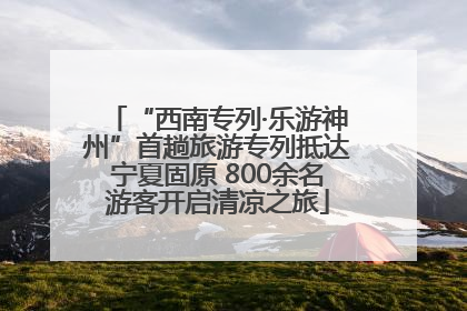 “西南专列·乐游神州”首趟旅游专列抵达宁夏固原 800余名游客开启清凉之旅