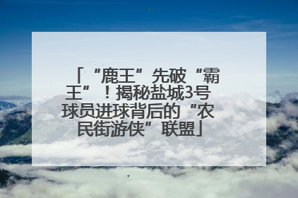 “鹿王”先破“霸王”！揭秘盐城3号球员进球背后的“农民街游侠”联盟