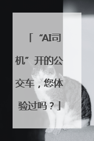 “AI司机”开的公交车，您体验过吗？
