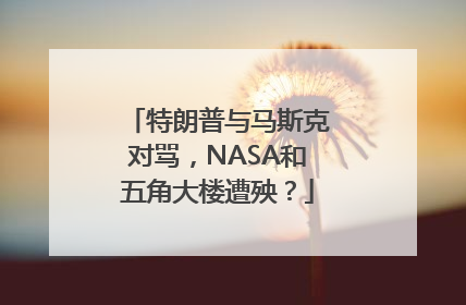 特朗普与马斯克对骂，NASA和五角大楼遭殃？