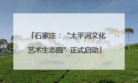石家庄：“太平河文化艺术生态圈”正式启动