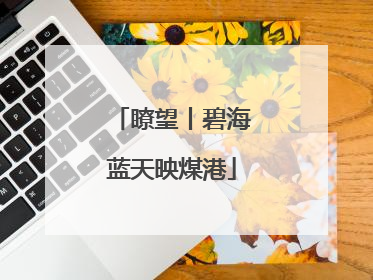 瞭望丨碧海蓝天映煤港