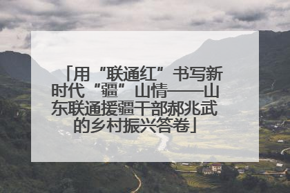 用“联通红”书写新时代“疆”山情——山东联通援疆干部郝兆武的乡村振兴答卷