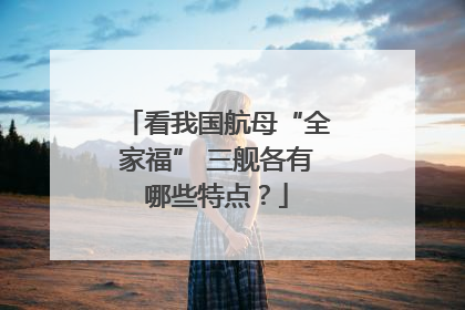 看我国航母“全家福” 三舰各有哪些特点？