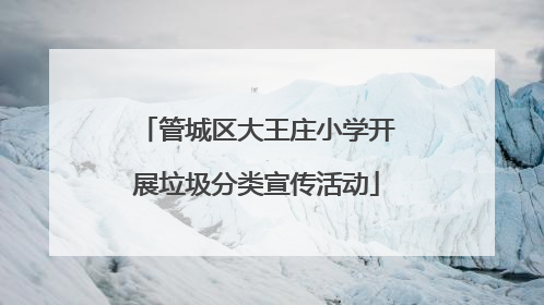 管城区大王庄小学开展垃圾分类宣传活动