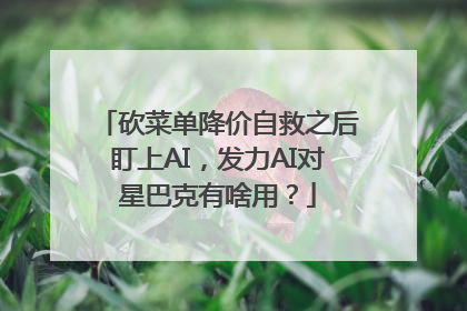 砍菜单降价自救之后盯上AI，发力AI对星巴克有啥用？