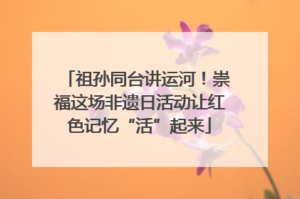 祖孙同台讲运河！崇福这场非遗日活动让红色记忆“活”起来