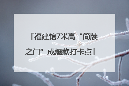 福建馆7米高“简牍之门”成爆款打卡点