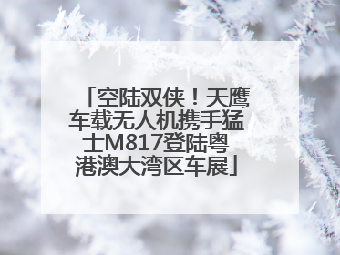 空陆双侠！天鹰车载无人机携手猛士M817登陆粤港澳大湾区车展