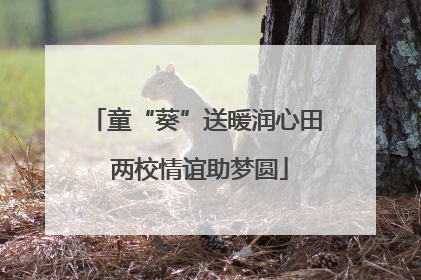 童“葵”送暖润心田 两校情谊助梦圆
