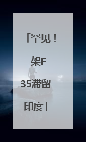 罕见！一架F-35滞留印度