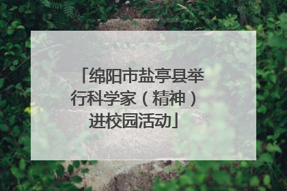 绵阳市盐亭县举行科学家（精神）进校园活动