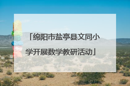 绵阳市盐亭县文同小学开展数学教研活动