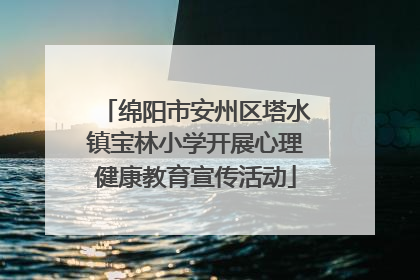 绵阳市安州区塔水镇宝林小学开展心理健康教育宣传活动