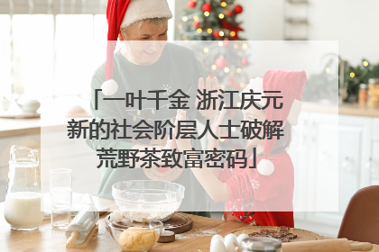 一叶千金 浙江庆元新的社会阶层人士破解荒野茶致富密码