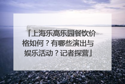 上海乐高乐园餐饮价格如何？有哪些演出与娱乐活动？记者探营