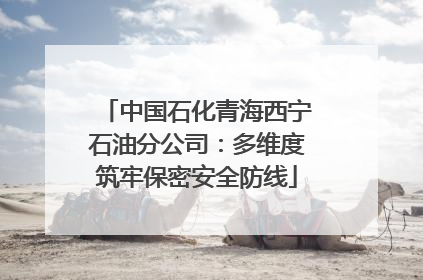中国石化青海西宁石油分公司：多维度筑牢保密安全防线