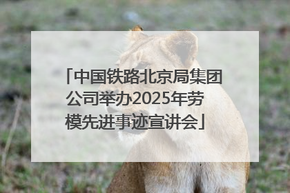 中国铁路北京局集团公司举办2025年劳模先进事迹宣讲会