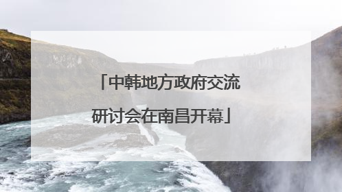 中韩地方政府交流研讨会在南昌开幕