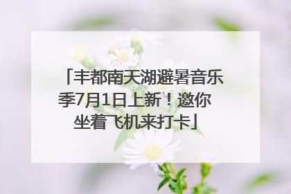 丰都南天湖避暑音乐季7月1日上新！邀你坐着飞机来打卡