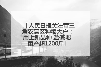 人民日报关注黄三角农高区种粮大户：用上新品种 盐碱地亩产超1200斤