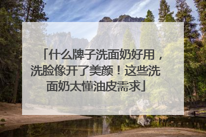 什么牌子洗面奶好用，洗脸像开了美颜！这些洗面奶太懂油皮需求