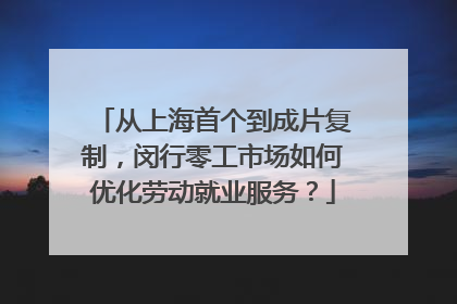 从上海首个到成片复制，闵行零工市场如何优化劳动就业服务？
