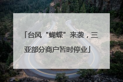 台风“蝴蝶”来袭，三亚部分商户暂时停业