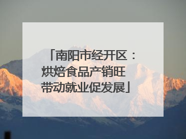 南阳市经开区：烘焙食品产销旺 带动就业促发展