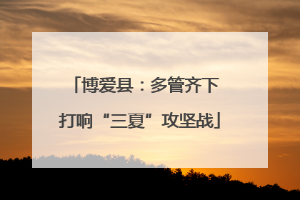 博爱县：多管齐下 打响“三夏”攻坚战