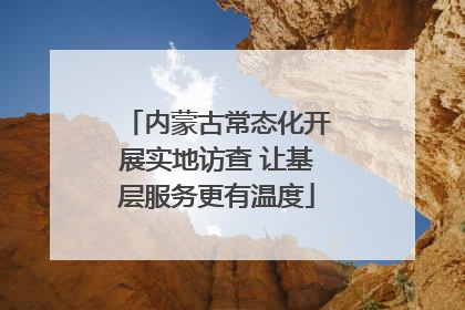 内蒙古常态化开展实地访查 让基层服务更有温度