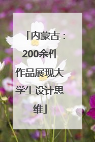 内蒙古：200余件作品展现大学生设计思维