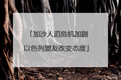 加沙人道危机加剧 以色列盟友改变态度