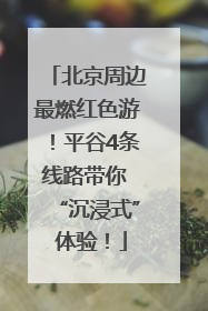 北京周边最燃红色游！平谷4条线路带你 “沉浸式” 体验！