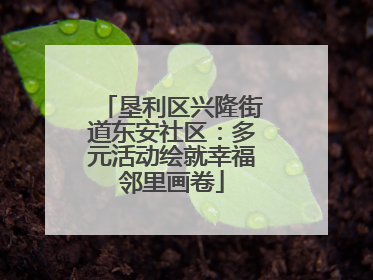 垦利区兴隆街道东安社区：多元活动绘就幸福邻里画卷