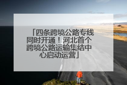 四条跨境公路专线同时开通！河北首个跨境公路运输集结中心启动运营