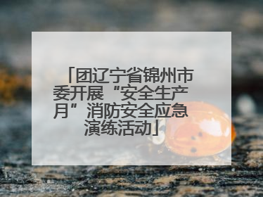 团辽宁省锦州市委开展“安全生产月”消防安全应急演练活动