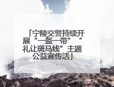 宁陵交警持续开展“一盔一带”“礼让斑马线”主题公益宣传活
