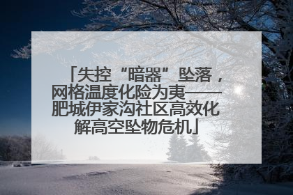 失控“暗器”坠落，网格温度化险为夷——肥城伊家沟社区高效化解高空坠物危机