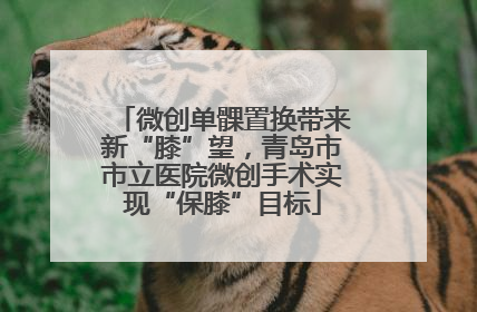 微创单髁置换带来新“膝”望，青岛市市立医院微创手术实现“保膝”目标