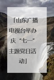山东广播电视台举办庆“七一”主题党日活动