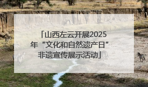 山西左云开展2025年“文化和自然遗产日”非遗宣传展示活动