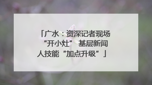 广水：资深记者现场“开小灶” 基层新闻人技能“加点升级”