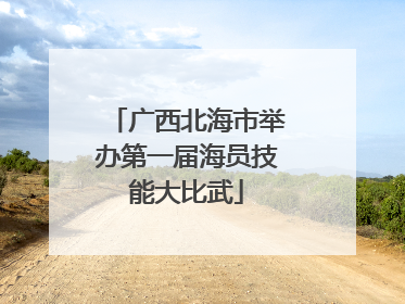 广西北海市举办第一届海员技能大比武