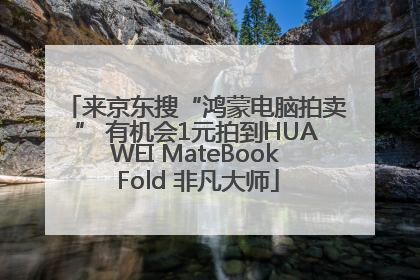 来京东搜“鸿蒙电脑拍卖” 有机会1元拍到HUAWEI MateBook Fold 非凡大师